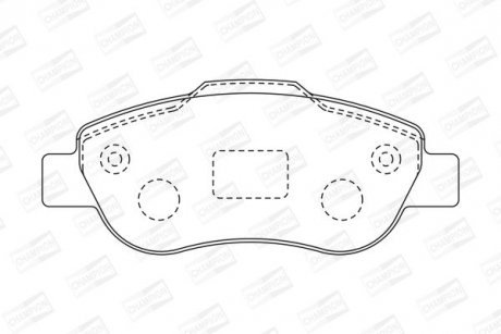 Колодки гальмівні дискові CHAMPION 573168CH (фото 1)