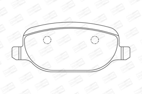 Гальмівні колодки задні Alfa Romeo 159, Brera, Spider CHAMPION 573252CH