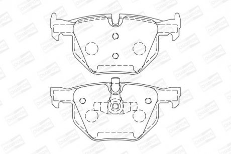 Колодки гальмівні дискові CHAMPION 573285CH (фото 1)