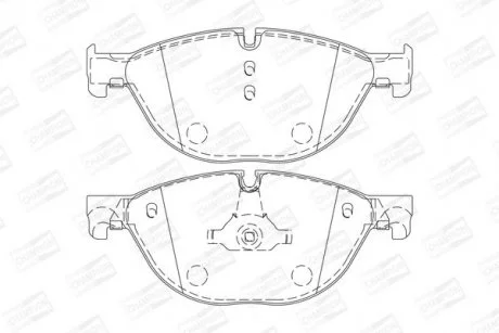 Колодки гальмівні дискові передн BMW 7 serie (08-) CHAMPION 573292CH