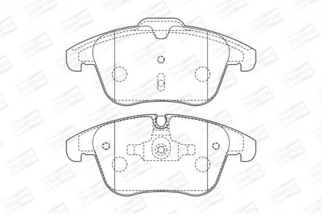 Колодки гальмівні дискові CHAMPION 573311CH