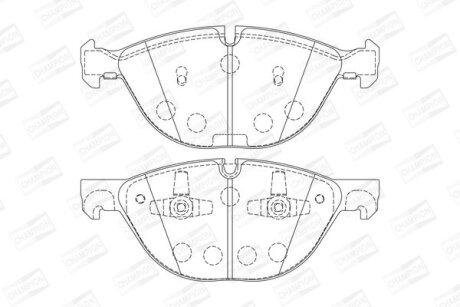 Колодки гальмівні дискові CHAMPION 573317CH