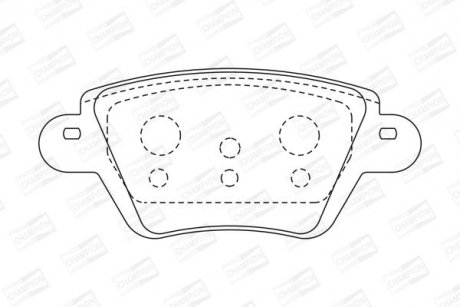 FORD Тормозные колодки задн.Mondeo 00-,Kangoo 01-,Jaguar X-Type CHAMPION 573320CH