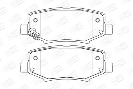 Колодки гальмівні дискові CHAMPION 573323CH