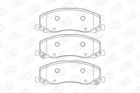 Колодки гальмівні дискові CHAMPION 573326CH