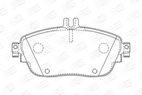 Гальмівні колодки передні Mercedes A-Class, B-Class, GLA, CLA / Infiniti Q30 CHAMPION 573403CH