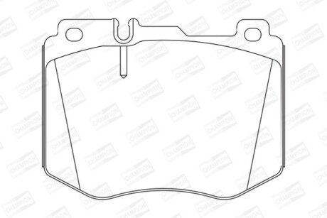 Колодки гальмівні дискові CHAMPION 573608CH