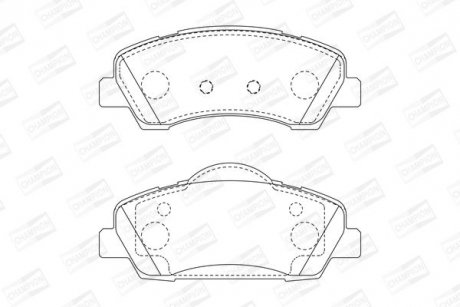 PEUGEOT Тормозные колодки передн.308 II 13- CHAMPION 573630CH