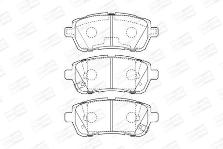 Гальмівні колодки CHAMPION 573648CH