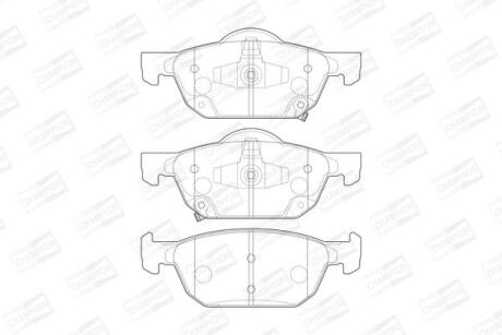 Гальмівні колодки передні Honda Civic IX, X CHAMPION 573670CH
