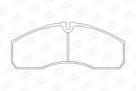 Колодки гальмівні дискові CHAMPION 573719CH