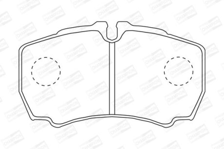 Колодки гальмівні дискові CHAMPION 573721CH