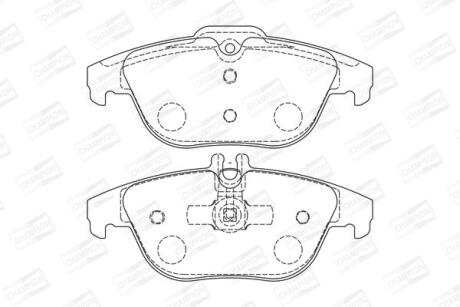 Колодки тормозные дисковые задние MB C-Class (W204), GLK-Class (X204) CHAMPION 573735CH