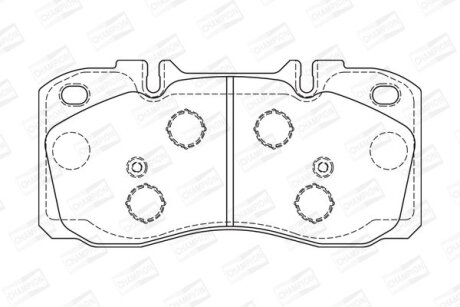 Гальмівні колодки CHAMPION 573741CH (фото 1)