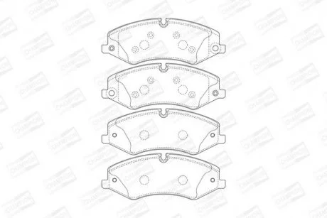 Колодки гальмівні дискові передн Land Rover Discovery/Range Rover (09-) (5737 CHAMPION 573759CH