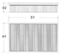 Фільтр повітряний DB W124 280/320 93> CHAMPION U624/606