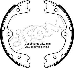Фото 1 - комплект тормозных колодок, стояночная тормозная система CIFAM 153-297 Комплект тормозных колодок, стояночная тормозная система CIFAM 153-297 (фото 1)
