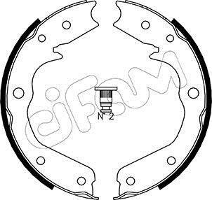 Комплект тормозных колодок, стояночная тормозная система CIFAM 153-315 (фото 1)