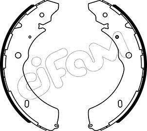 Фото 1 - комлект тормозных накладок CIFAM 153-572 Комлект тормозных накладок CIFAM 153-572 (фото 1)