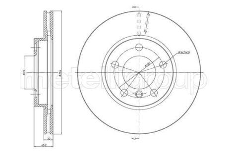Тормозной диск CIFAM 800-1408C
