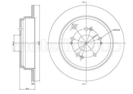 Тормозной диск CIFAM 800-1518C