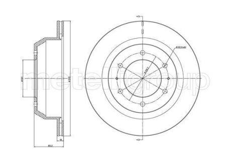 Тормозной диск CIFAM 800-1695C