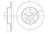 Диск тормозной OPEL ASTRA G 98- TY? CIFAM 800489C (фото 1)