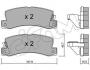 Комплект тормозных колодок, дисковый тормоз CIFAM 822-161-1 (фото 1)