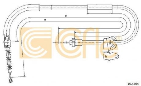 Трос COFLE 104304