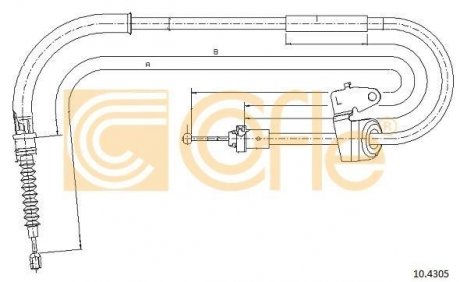 Трос COFLE 104305