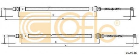 Трос COFLE 109338