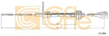 Трос акселератора COFLE 11.064 (фото 1)