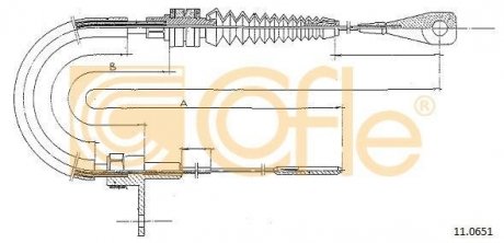 Тросик газу COFLE 110651