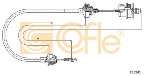 Трос зчеплення COFLE 112141