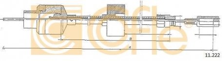 Трос сцепления COFLE 11222 (фото 1)