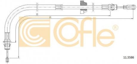 Трос COFLE 11.5586 (фото 1)