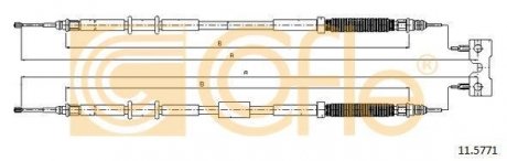 Linka ham.r. CORSA 06- 1.4 tyИ COFLE 11.5771