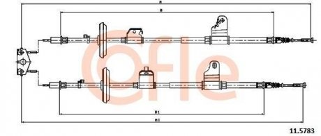 Трос COFLE 11.5783 (фото 1)