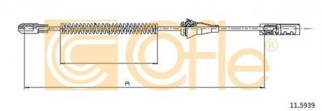 Трос ручного гальма COFLE 11.5939 (фото 1)