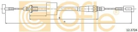 Трос ручного гальма COFLE 12.3724