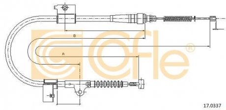 Трос COFLE 170337 (фото 1)