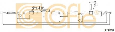 Трос стояночного тормоза левый COFLE 170368 (фото 1)