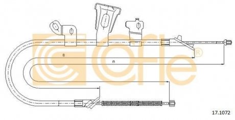 Трос ручного гальма COFLE 171072