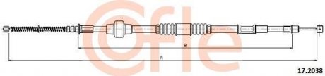 Трос тормозної системи COFLE 17.2038 (фото 1)