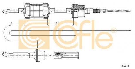 Linka sprz. BRAVO 1.4 95- COFLE 462.1 (фото 1)