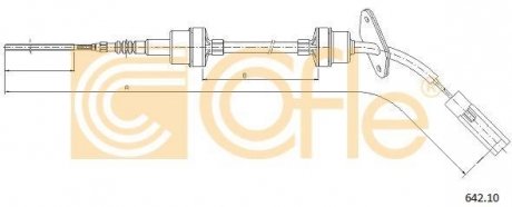 Трос сцепления Doblo 01- (732/185) COFLE 642.10