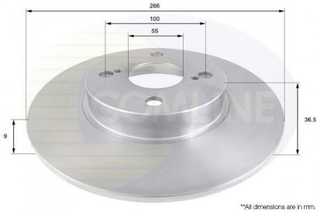 Тормозной диск COMLINE ADC0155 (фото 1)