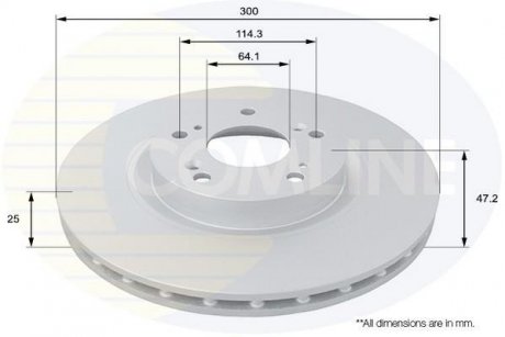 Гальмівний диск COMLINE ADC0568V (фото 1)