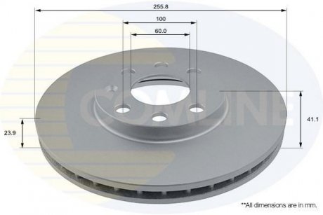 Тормозной диск COMLINE ADC1105V (фото 1)