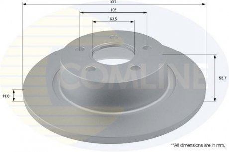 Тормозной диск COMLINE ADC1226